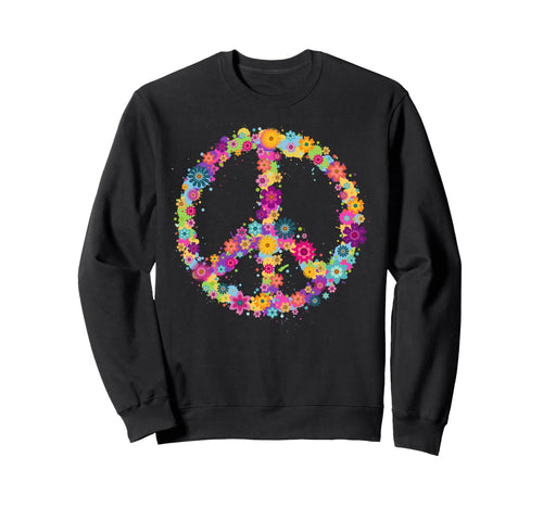 Peace Love Hippie Costume Tie Die Sweatshirt - Fun Novelty Design Unisex - T-Shirt, Sweatshirt, Hoodie
