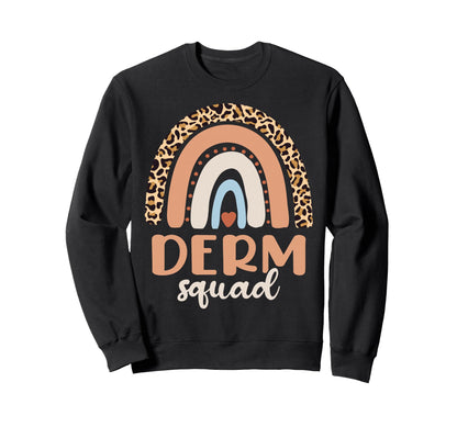Derm Squad Dermatology Skin Sweatshirt - Minimalist Print for Adults - T-Shirt, Sweatshirt, Hoodie