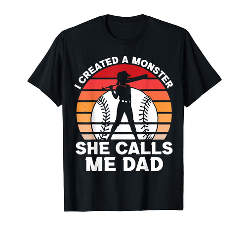 Softball Dad Funny Softball Game Daddy T-Shirt - Trendy Graphic Unisex - T-Shirt, Sweatshirt, Hoodie