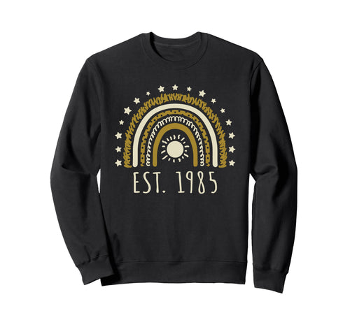 Est 1985 Rainbow Established 1985 Sweatshirt - Graphic Print Men Women - T-Shirt, Sweatshirt, Hoodie