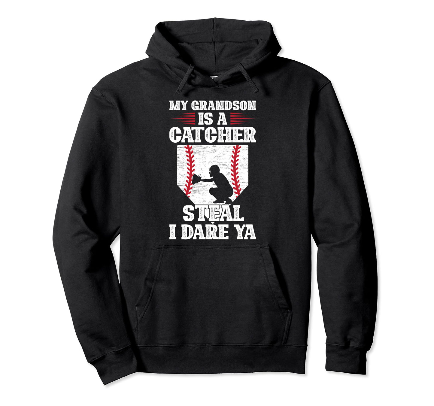 My Grandson Is Baseball Catcher Mimi Hoodie - Novelty Apparel Unisex - T-Shirt, Sweatshirt, Hoodie