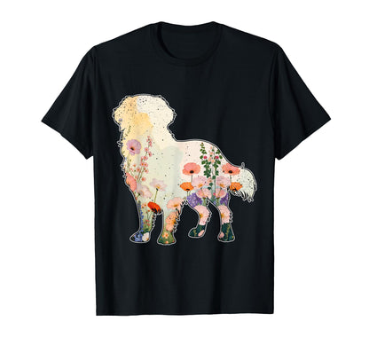 Boho Golden Retriever Moms Floral Dog T-Shirt - Unique Graphic Unisex - T-Shirt, Sweatshirt, Hoodie