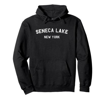Varsity Seneca Lake New York Hoodie - Custom Art Print for Adults - T-Shirt, Sweatshirt, Hoodie