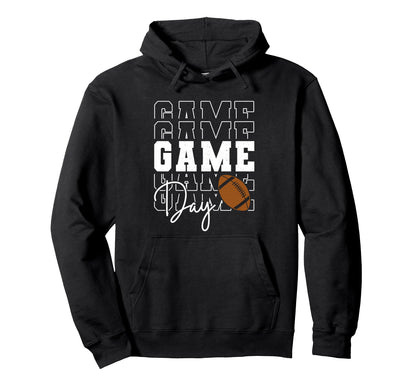 Game Day Football Mama Mom Touch Down Hoodie - Trendy Graphic for Adults - T-Shirt, Sweatshirt, Hoodie