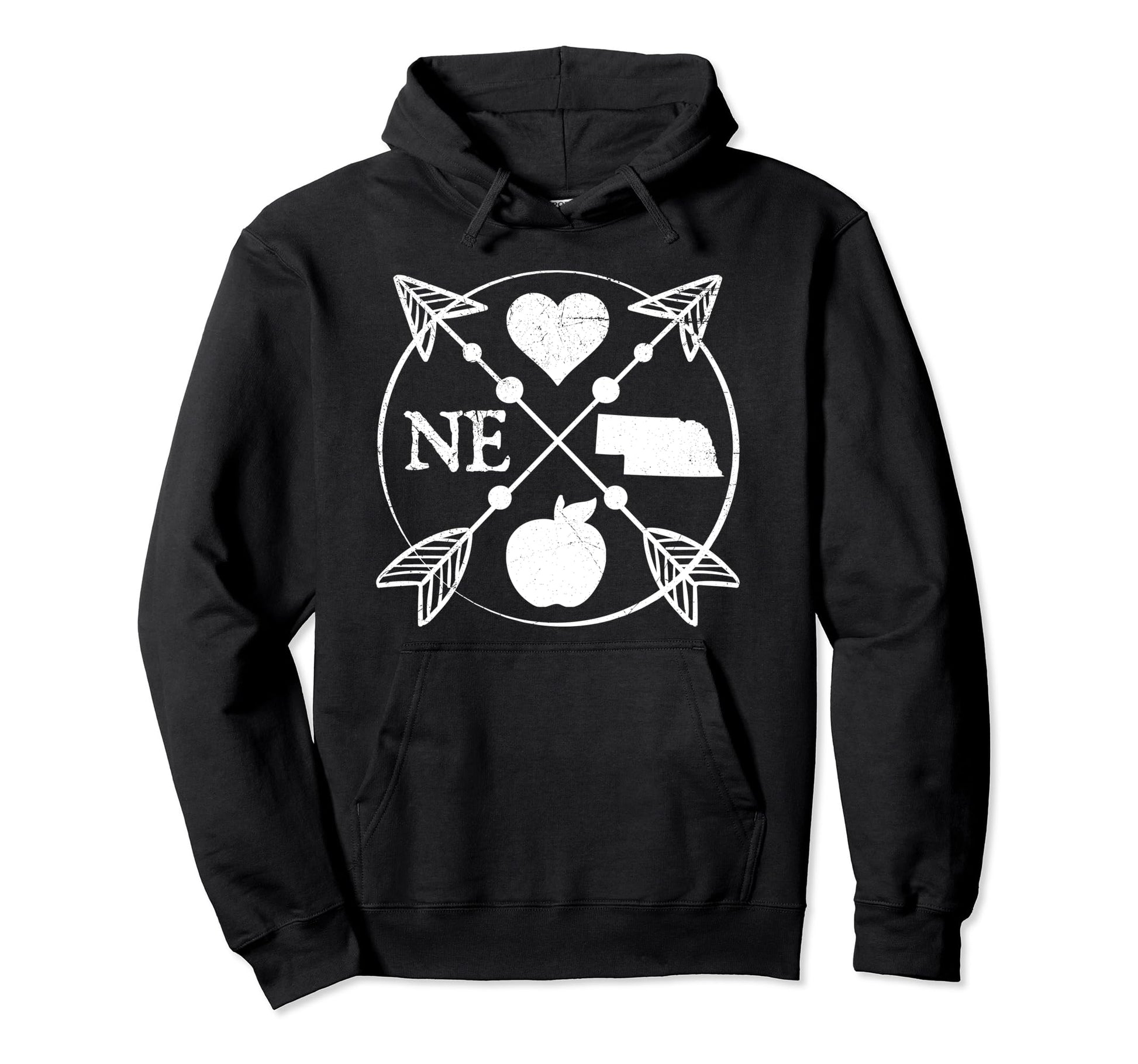 Nebraska Teacher Arrow Home State Hoodie - Casual Everyday Wear for Adults - T-Shirt, Sweatshirt, Hoodie