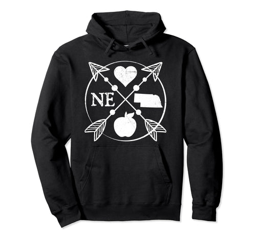Nebraska Teacher Arrow Home State Hoodie - Casual Everyday Wear for Adults - T-Shirt, Sweatshirt, Hoodie