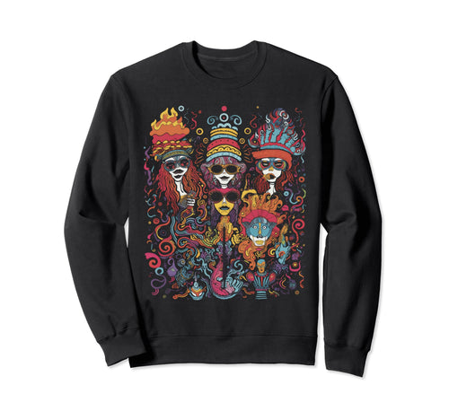Hippie Boho Music Sweatshirt - Fun Novelty Design Men Women - T-Shirt, Sweatshirt, Hoodie
