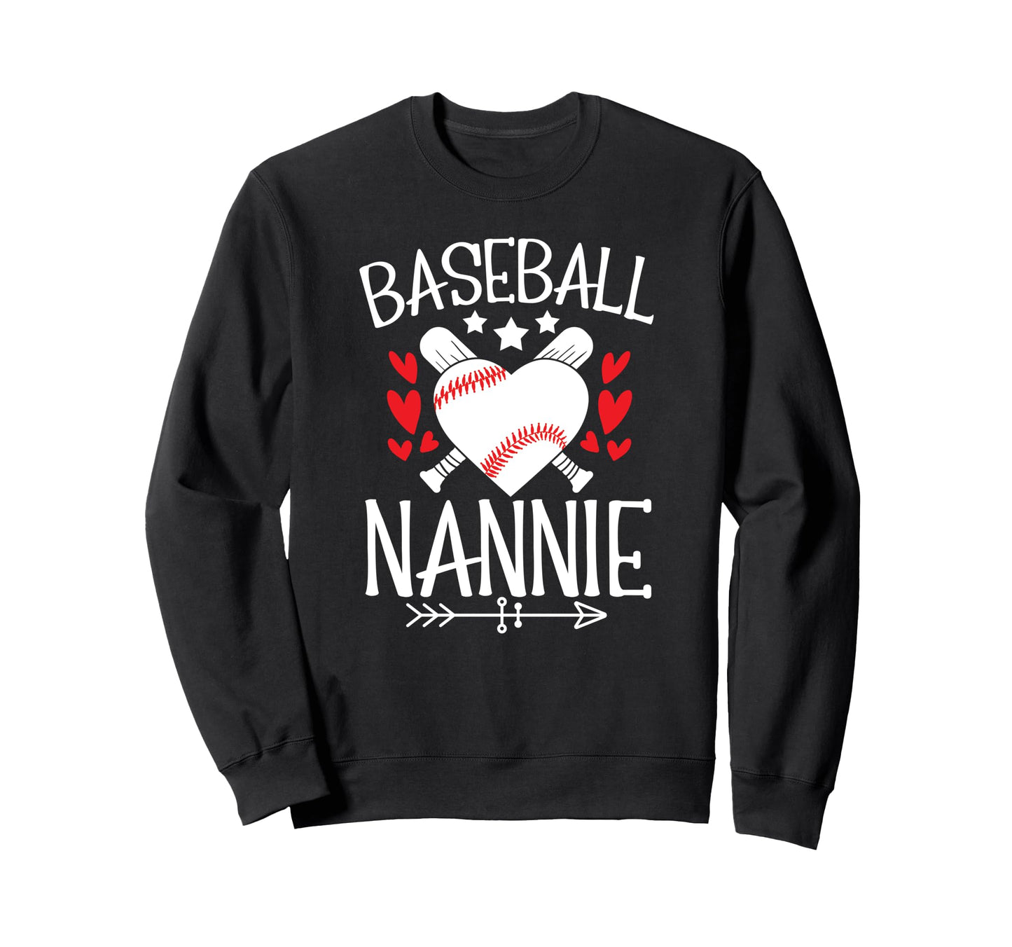 Baseball Nannie Grandma Nannie Sweatshirt - Novelty Apparel Men Women - T-Shirt, Sweatshirt, Hoodie