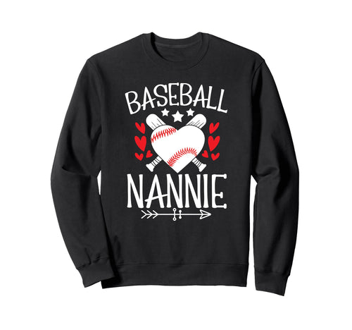 Baseball Nannie Grandma Nannie Sweatshirt - Novelty Apparel Men Women - T-Shirt, Sweatshirt, Hoodie