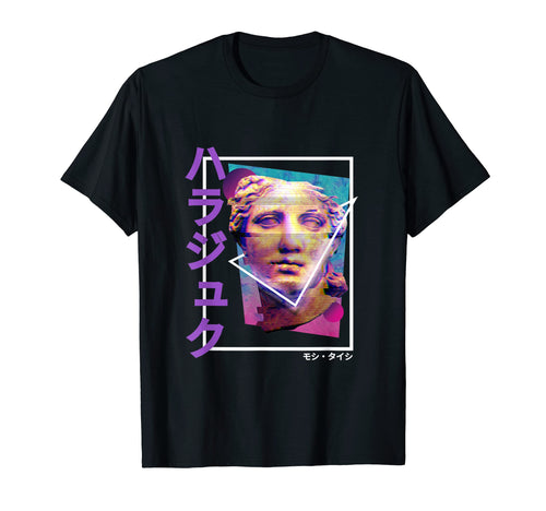 Vaporwave Statue Aesthetic Art T-Shirt - Casual Everyday Wear Men Women - T-Shirt, Sweatshirt, Hoodie