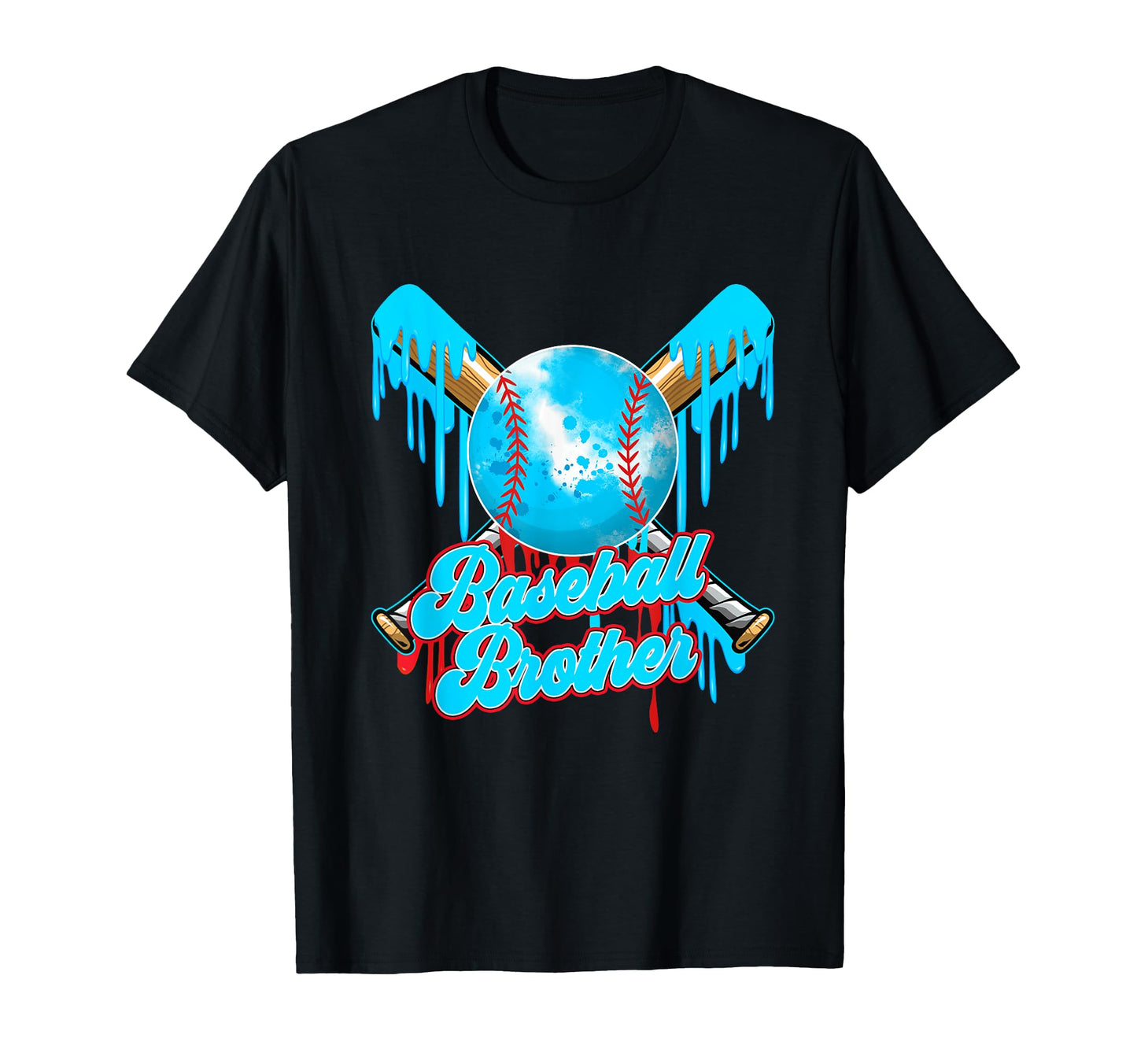 Brother Birthday Baseball Ice Cream T-Shirt - Custom Art Print for Adults - T-Shirt, Sweatshirt, Hoodie
