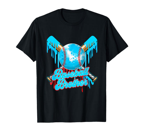 Brother Birthday Baseball Ice Cream T-Shirt - Custom Art Print for Adults - T-Shirt, Sweatshirt, Hoodie