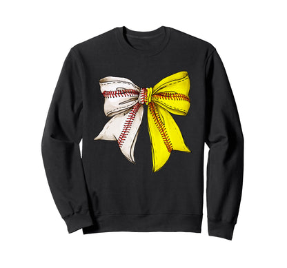 Softball And Baseball Mom Sweatshirt - Minimalist Print for Adults - T-Shirt, Sweatshirt, Hoodie