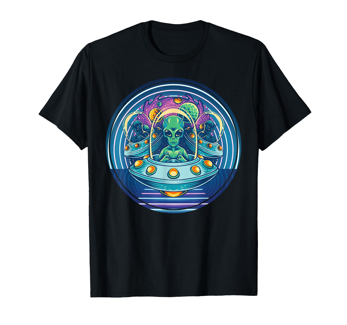 Psychedelic Aliens Indie Aesthetic T-Shirt - Aesthetic Graphic Men Women - T-Shirt, Sweatshirt, Hoodie