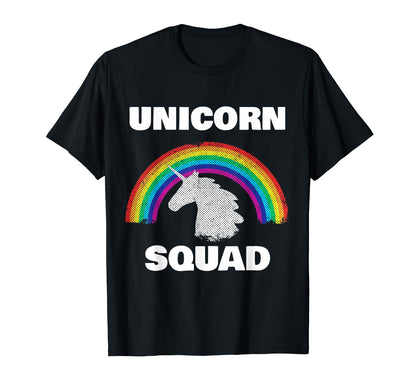 Unicorn Squad Rainbow Unicorns Love T-Shirt - Trendy Graphic Men Women - T-Shirt, Sweatshirt, Hoodie
