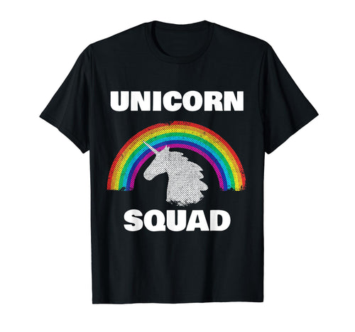 Unicorn Squad Rainbow Unicorns Love T-Shirt - Trendy Graphic Men Women - T-Shirt, Sweatshirt, Hoodie