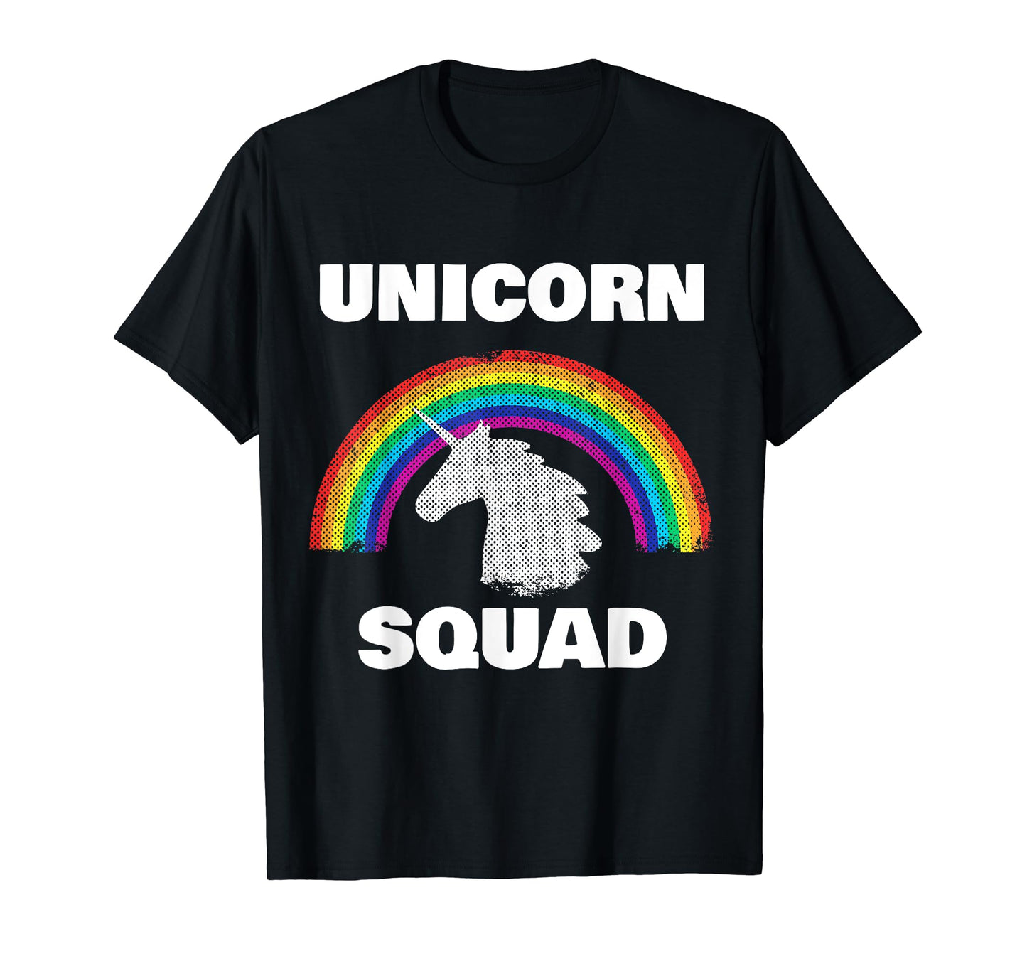 Unicorn Squad Rainbow Unicorns T-Shirt - Casual Everyday Wear for Adults - T-Shirt, Sweatshirt, Hoodie