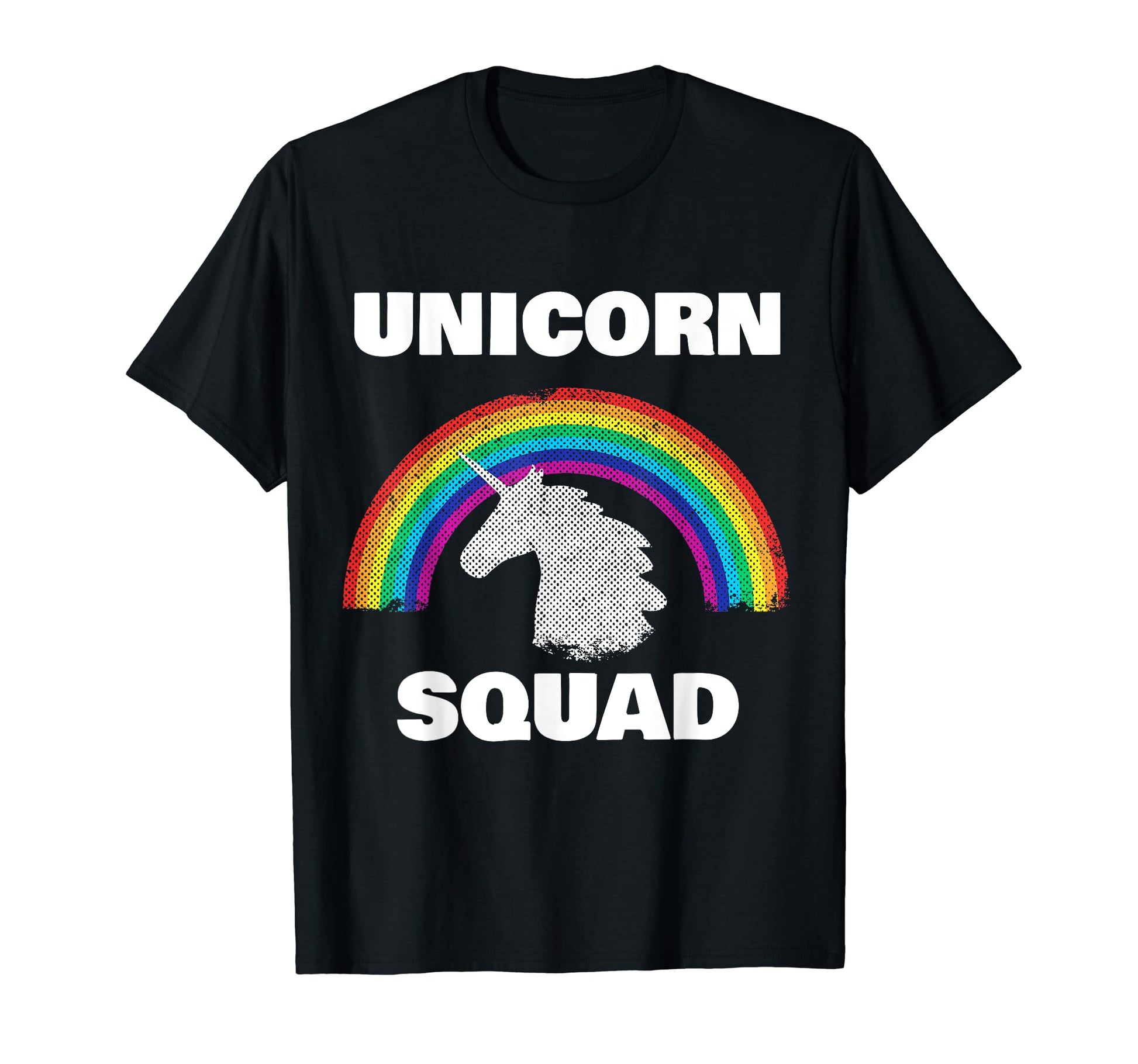 Unicorn Squad Rainbow Unicorns T-Shirt - Casual Everyday Wear for Adults - T-Shirt, Sweatshirt, Hoodie