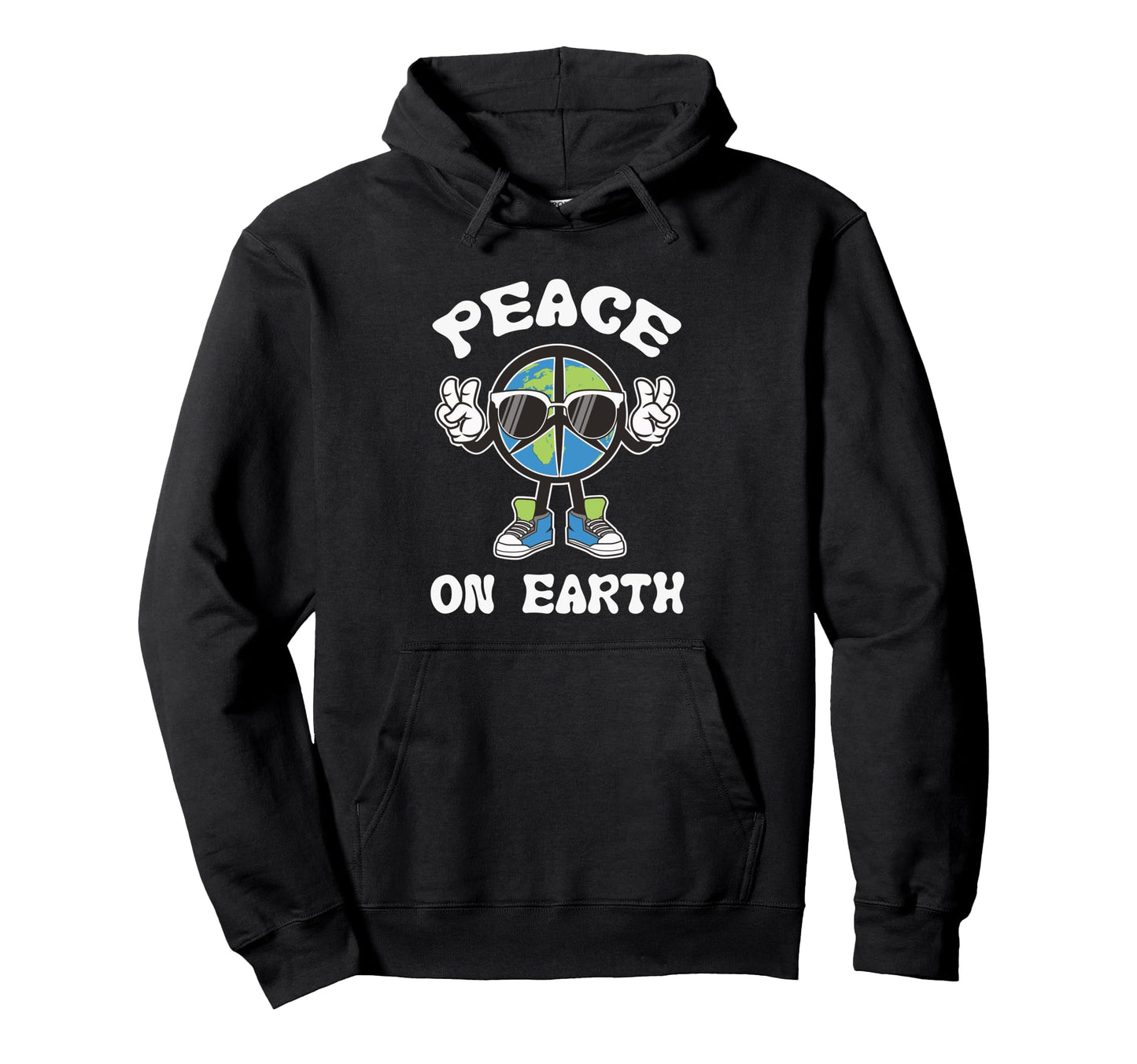 World Peace Earth Global Love Peace Hoodie - Custom Art Print Men Women - T-Shirt, Sweatshirt, Hoodie