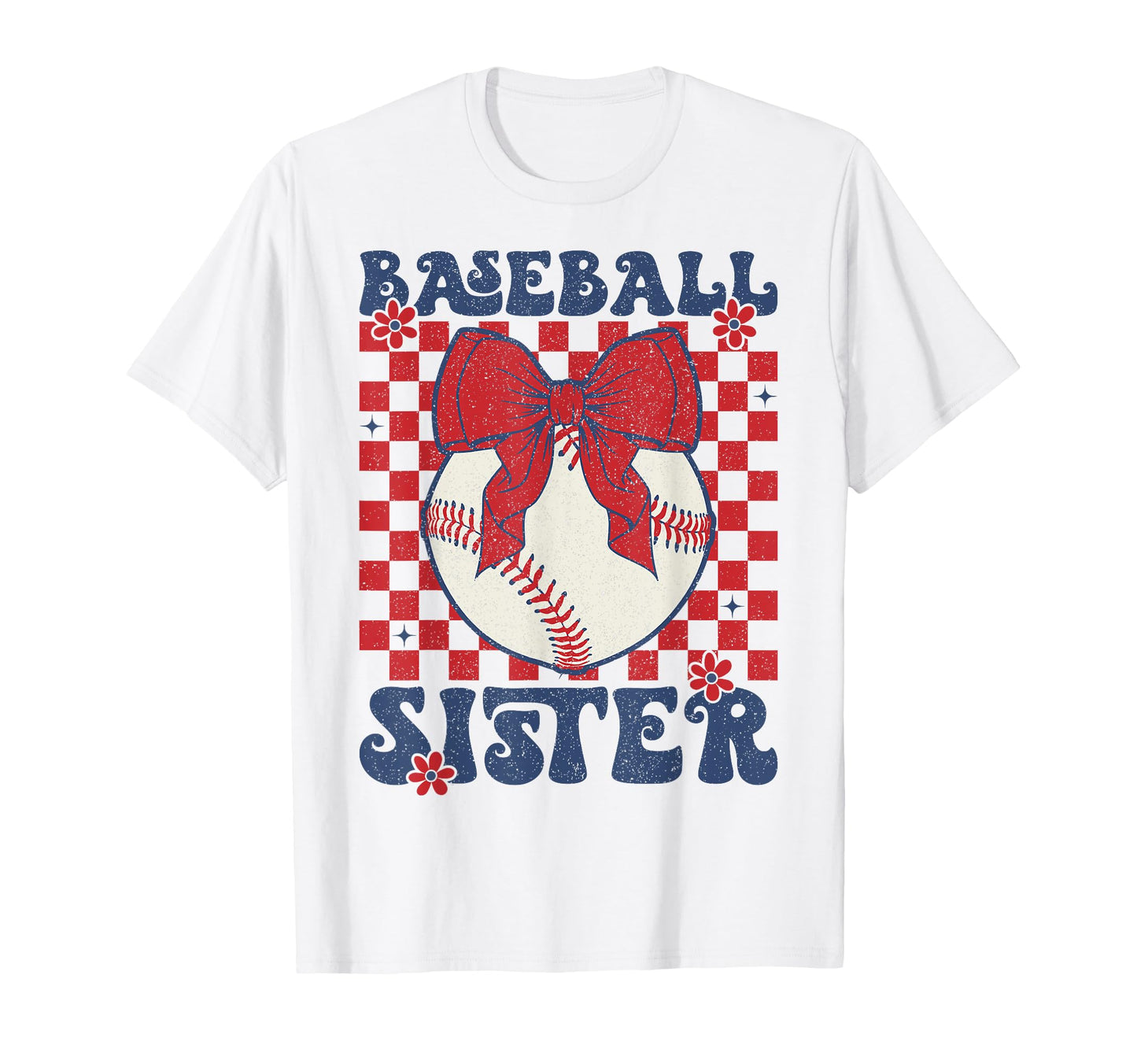 Baseball Sister Coquette Bow Sport T-Shirt - Trendy Graphic for Adults - T-Shirt, Sweatshirt, Hoodie
