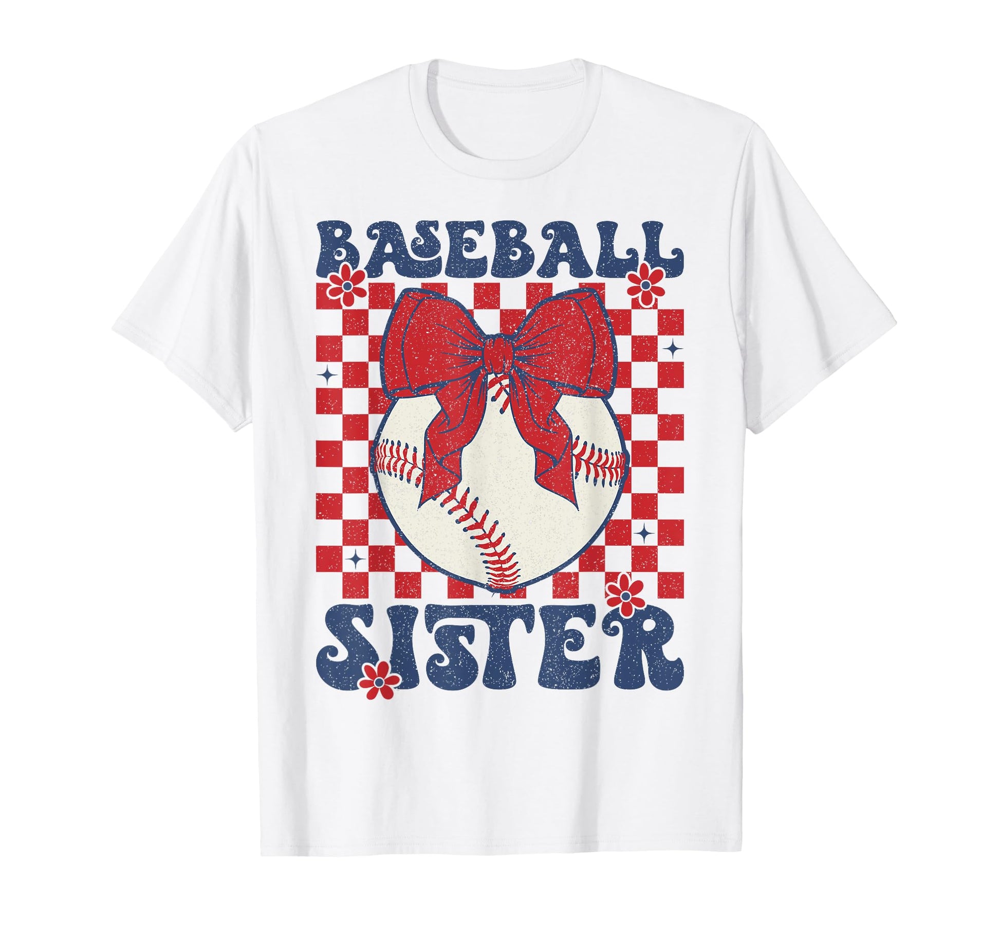 Baseball Sister Coquette Bow Sport T-Shirt - Trendy Graphic for Adults - T-Shirt, Sweatshirt, Hoodie