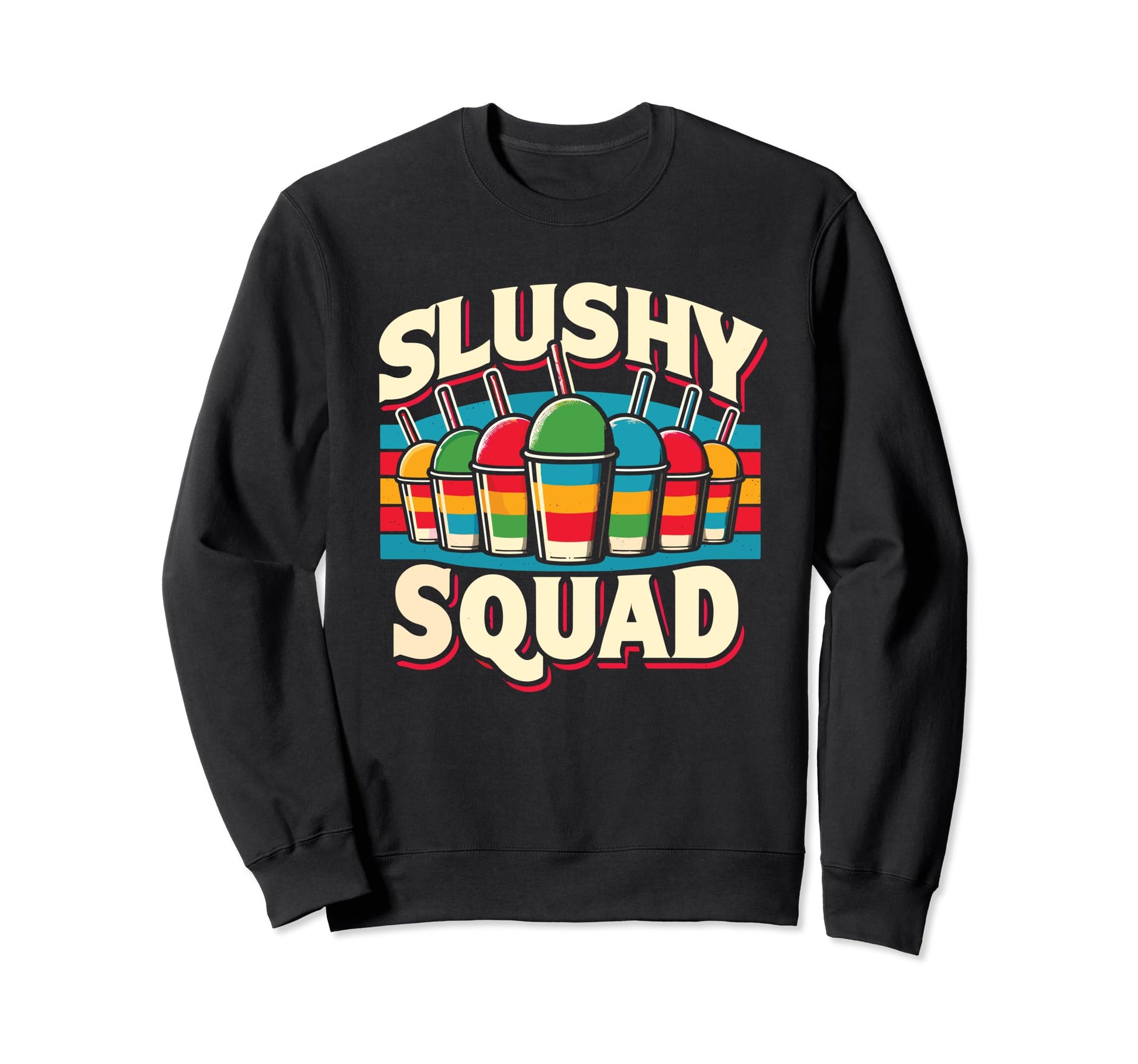 Slushy Squad Rainbow Sweatshirt - Novelty Apparel Men Women - T-Shirt, Sweatshirt, Hoodie