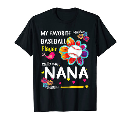 My Favorite Baseball Player Calls Me T-Shirt - Custom Art Print for Adults - T-Shirt, Sweatshirt, Hoodie