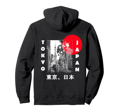 Japan Aesthetic Comic Tokyo Hoodie - Aesthetic Graphic Men Women - T-Shirt, Sweatshirt, Hoodie