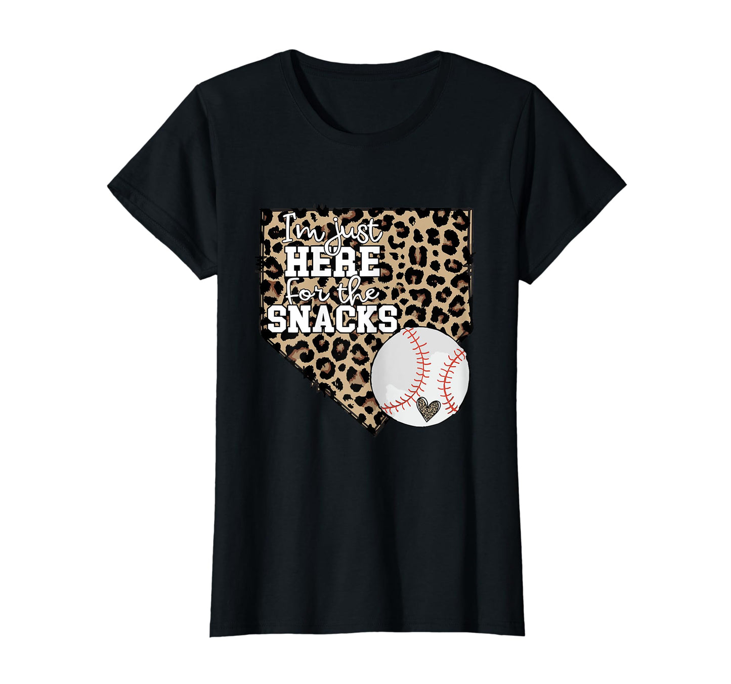 Im Just Here Snacks Baseball Sister And T-Shirt - Minimalist Print Unisex - T-Shirt, Sweatshirt, Hoodie