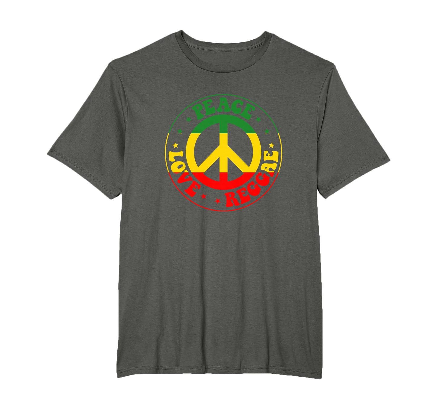 Reggae Music Jamaican Rastafarian Peace T-Shirt - Custom Art Print Unisex - T-Shirt, Sweatshirt, Hoodie