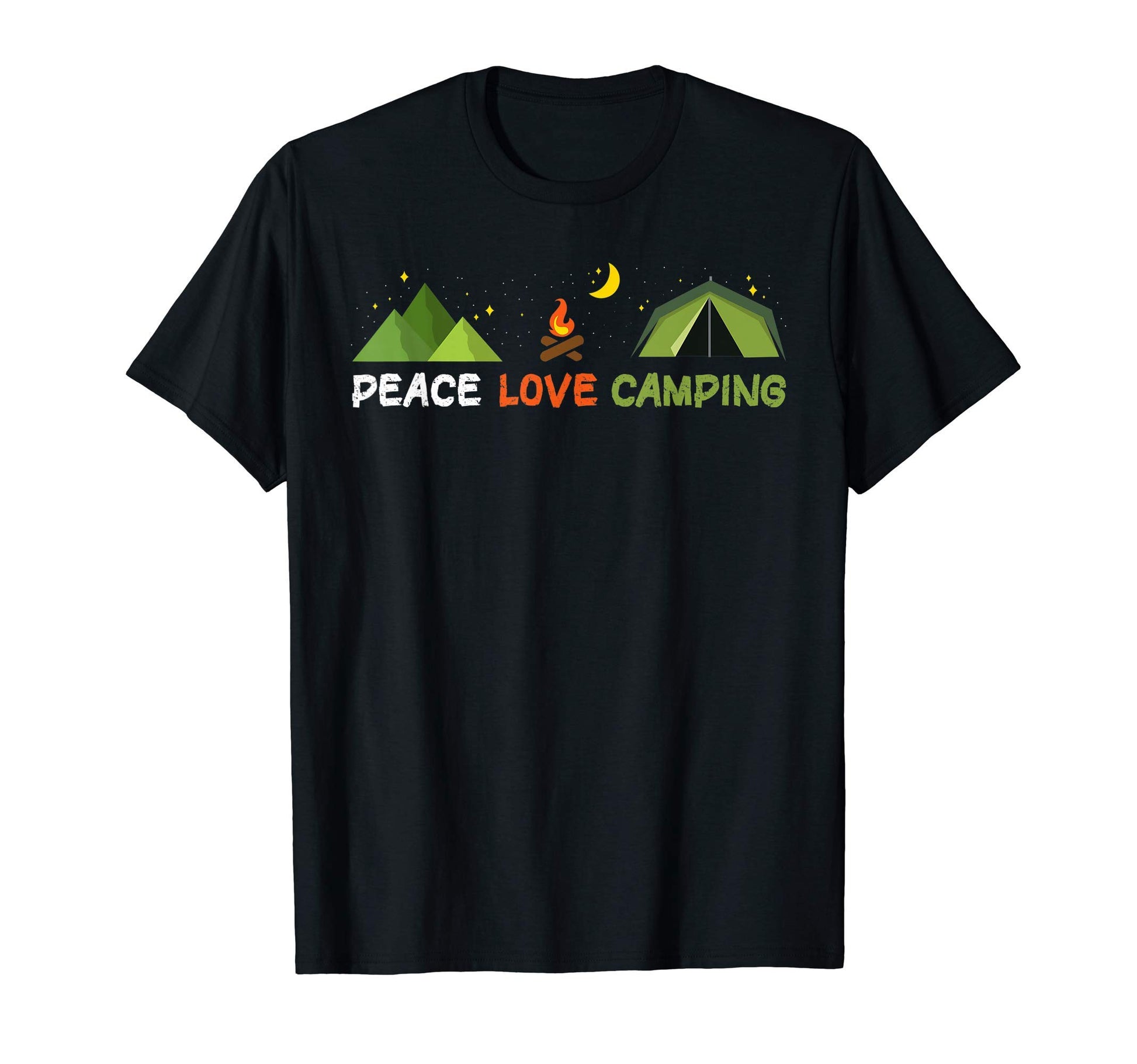 Peace Love Camping Sweatshirt - Novelty Apparel for Adults - T-Shirt, Sweatshirt, Hoodie
