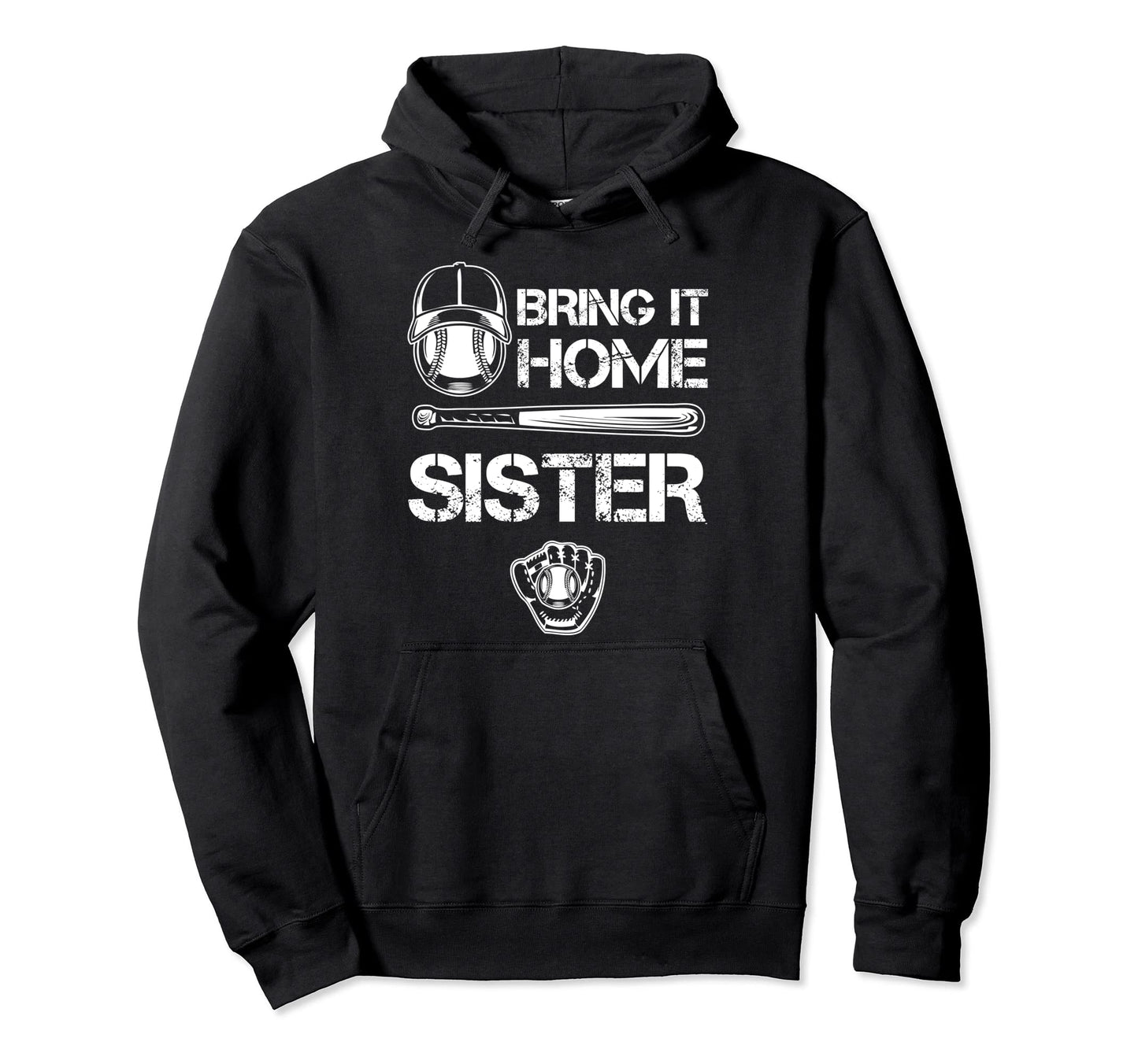Big And Little Sister Baseball Player Hoodie - Minimalist Print Men Women - T-Shirt, Sweatshirt, Hoodie