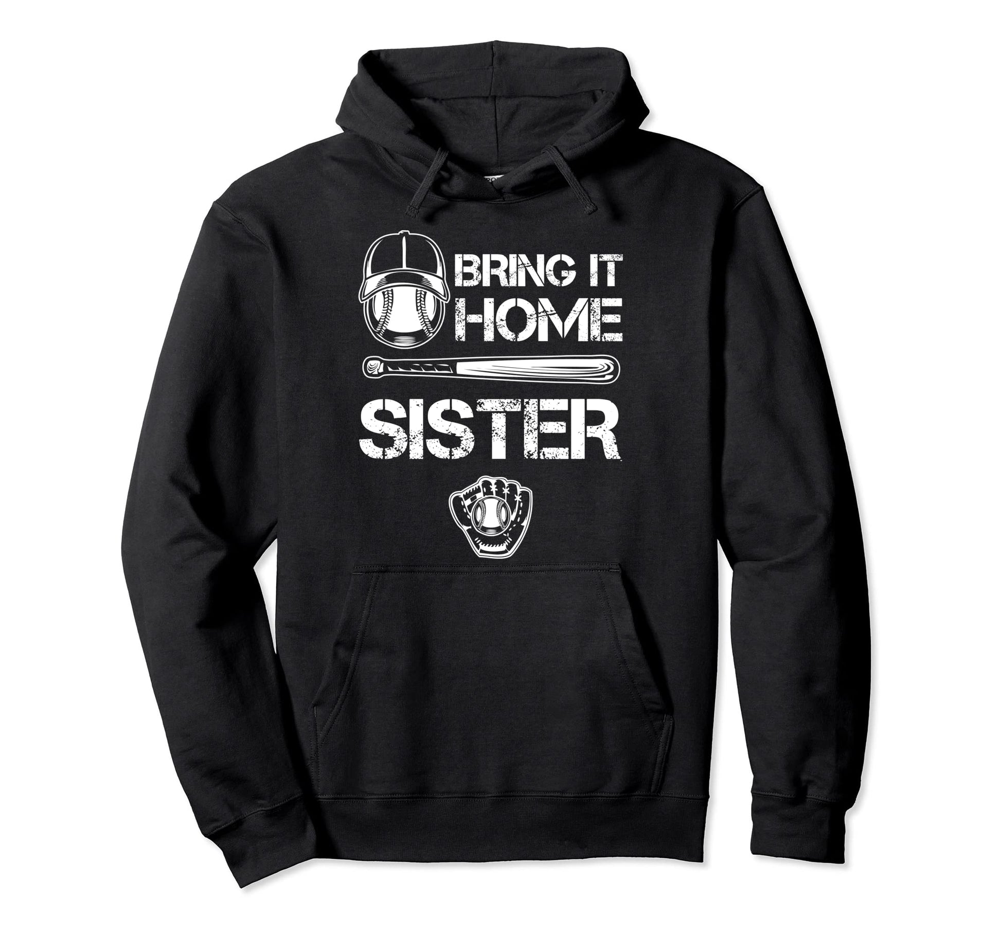 Big And Little Sister Baseball Player Hoodie - Minimalist Print Men Women - T-Shirt, Sweatshirt, Hoodie