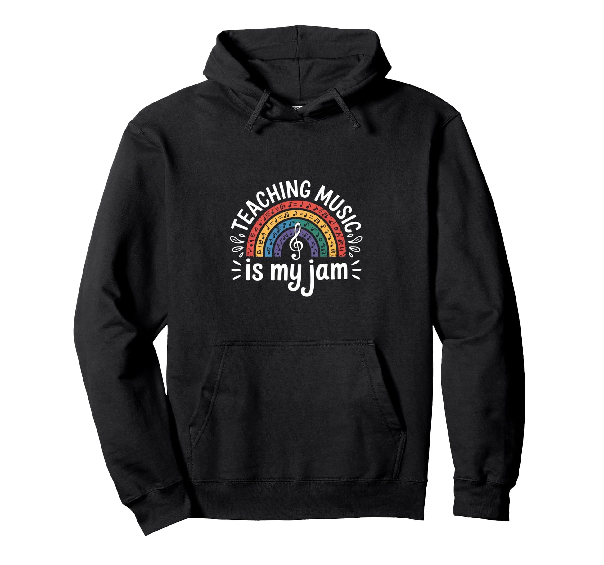 Funny Teaching Music Is My Jam Teacher Hoodie - Minimalist Print for Adults - T-Shirt, Sweatshirt, Hoodie