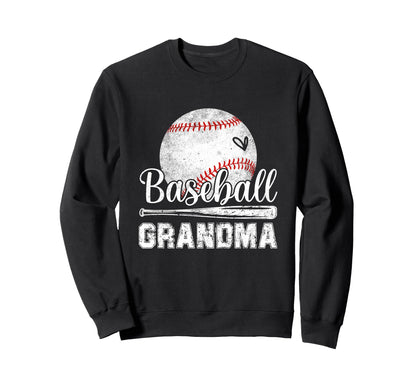 Mothers Day Baseball Grandma Sweatshirt - Trendy Graphic for Adults - T-Shirt, Sweatshirt, Hoodie