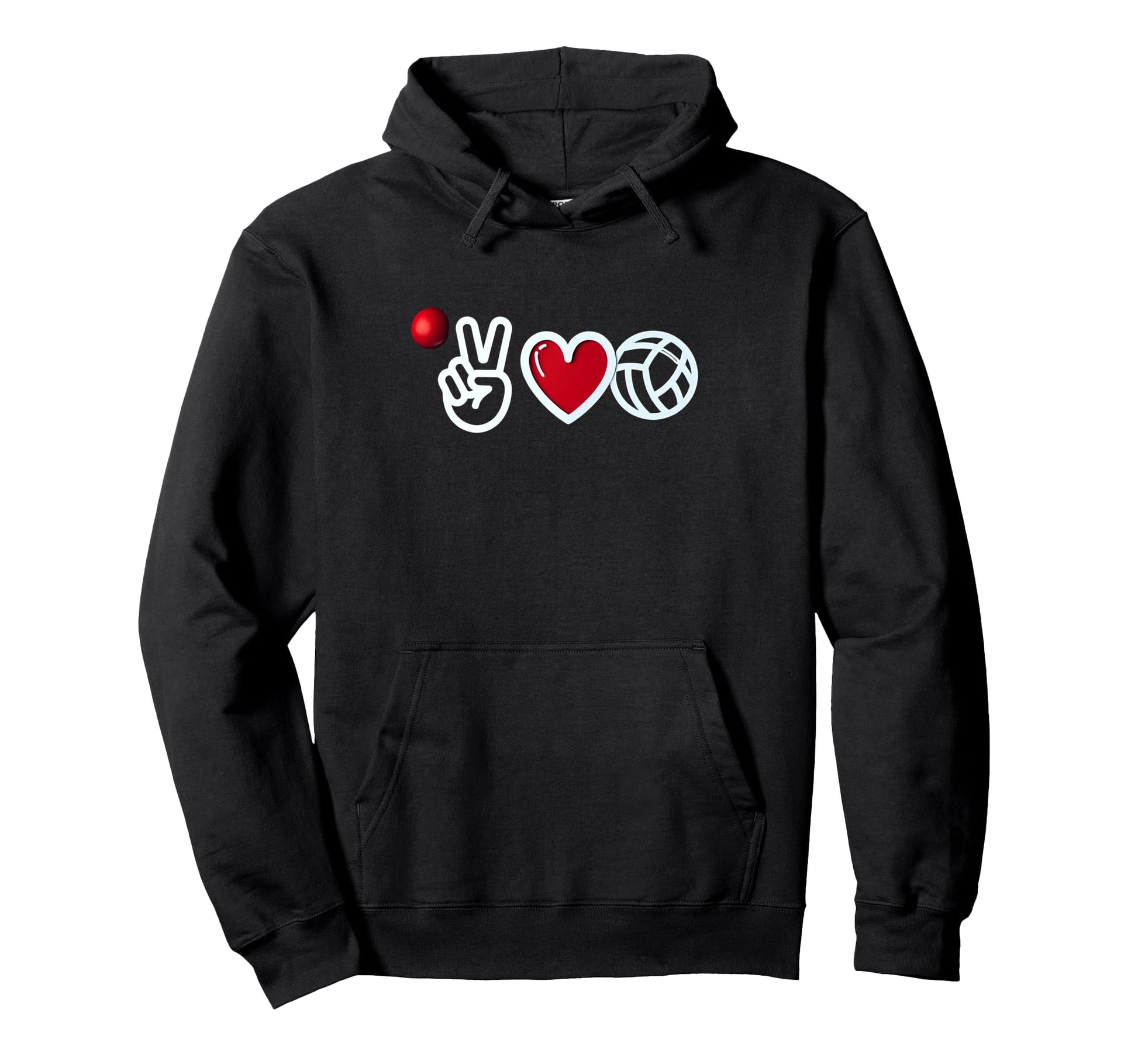 Peace Love Volleyball Player Tie Dye Hoodie - Novelty Apparel for Adults - T-Shirt, Sweatshirt, Hoodie