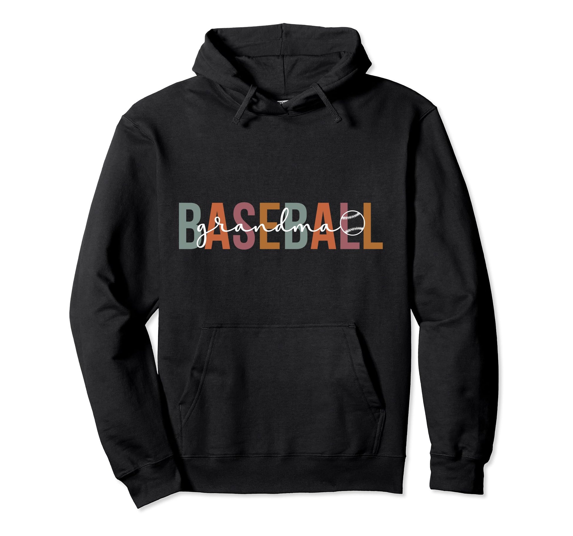 Boho Baseball Grandma Baseball Player Hoodie - Trendy Graphic Men Women - T-Shirt, Sweatshirt, Hoodie