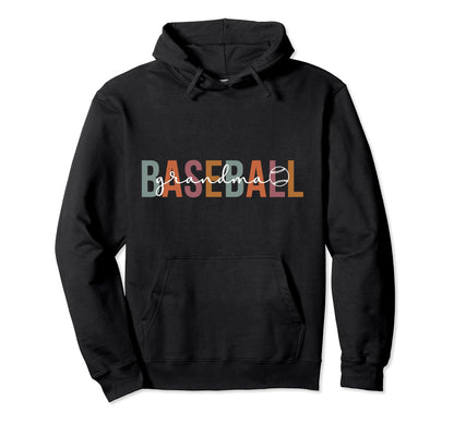 Boho Baseball Grandma Baseball Player Hoodie - Trendy Graphic Men Women - T-Shirt, Sweatshirt, Hoodie
