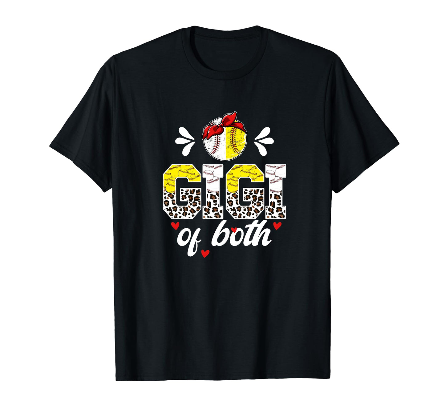 Gigi Both Leopard Baseball Softball Gigi T-Shirt - Graphic Print Men Women - T-Shirt, Sweatshirt, Hoodie