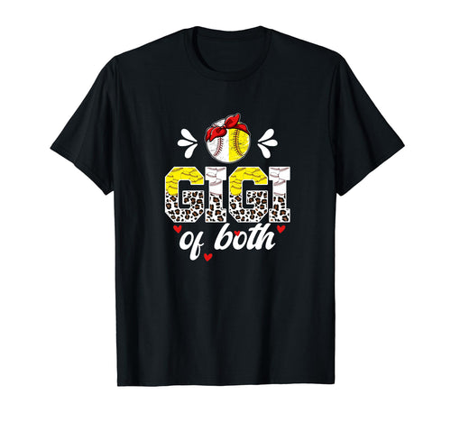 Gigi Both Leopard Baseball Softball Gigi T-Shirt - Graphic Print Men Women - T-Shirt, Sweatshirt, Hoodie