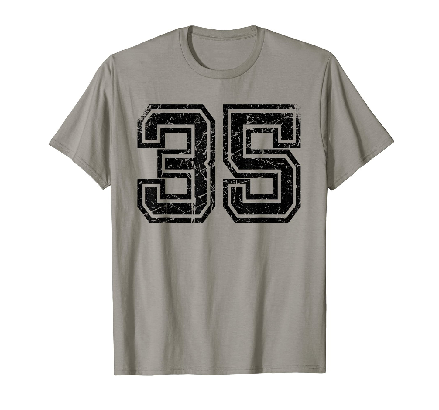 Number 35 Sports Jersey Varsity Lucky T-Shirt - Minimalist Print Men Women - T-Shirt, Sweatshirt, Hoodie