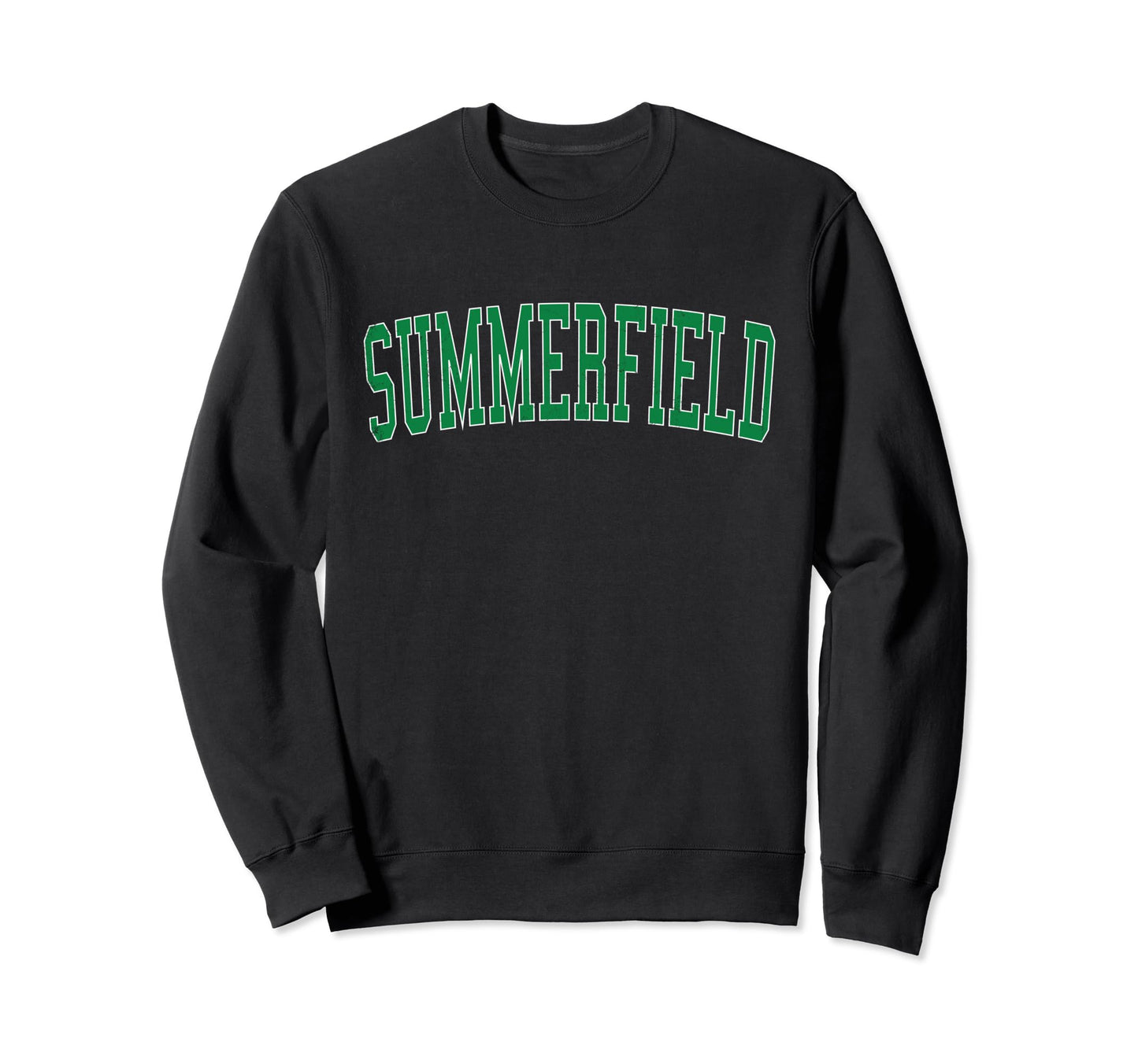 Summerfield Nc Distressed Green Sweatshirt - Aesthetic Graphic for Adults - T-Shirt, Sweatshirt, Hoodie