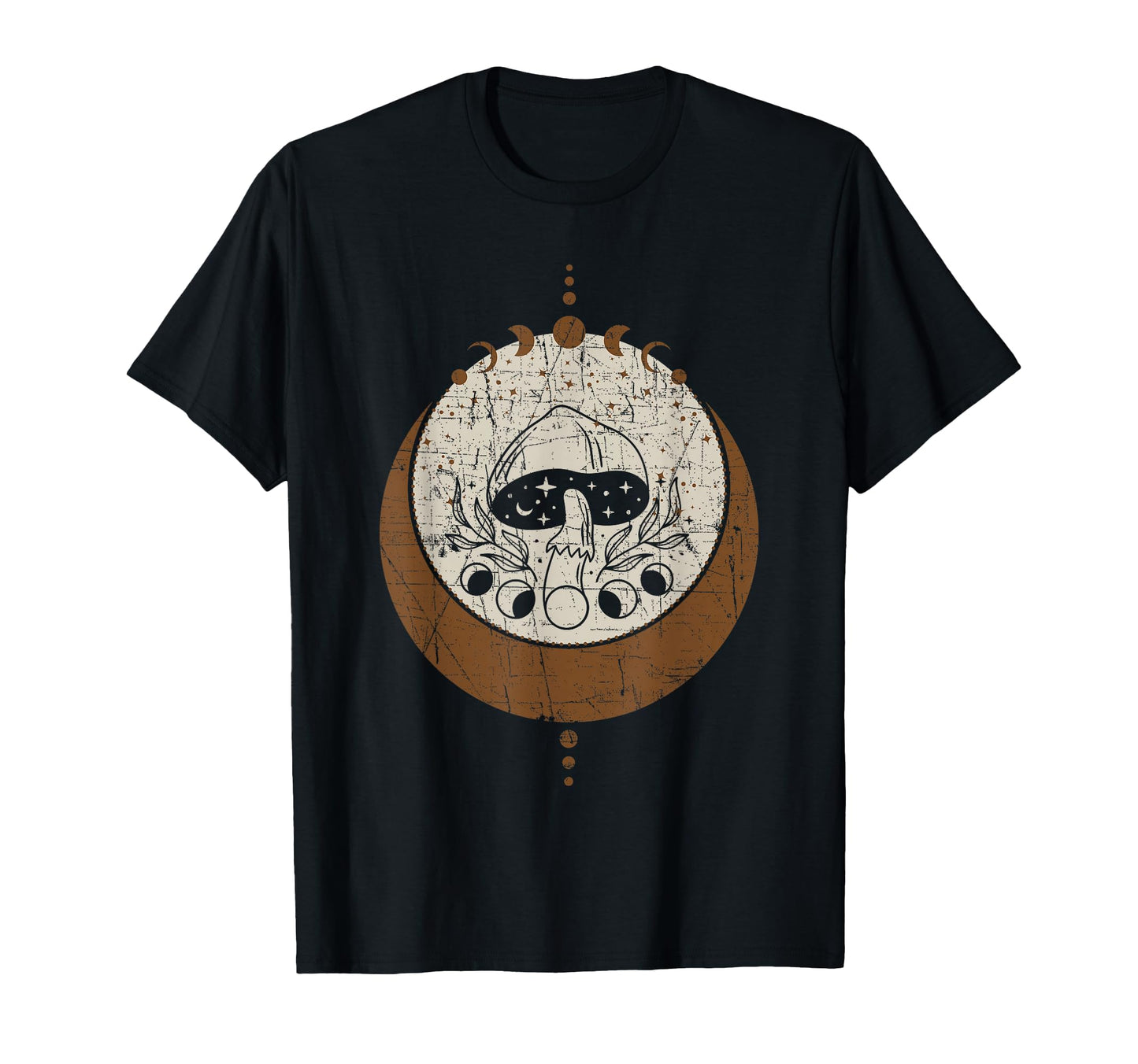 Distressed Mushroom Hippie Old T-Shirt - Unique Graphic for Adults - T-Shirt, Sweatshirt, Hoodie