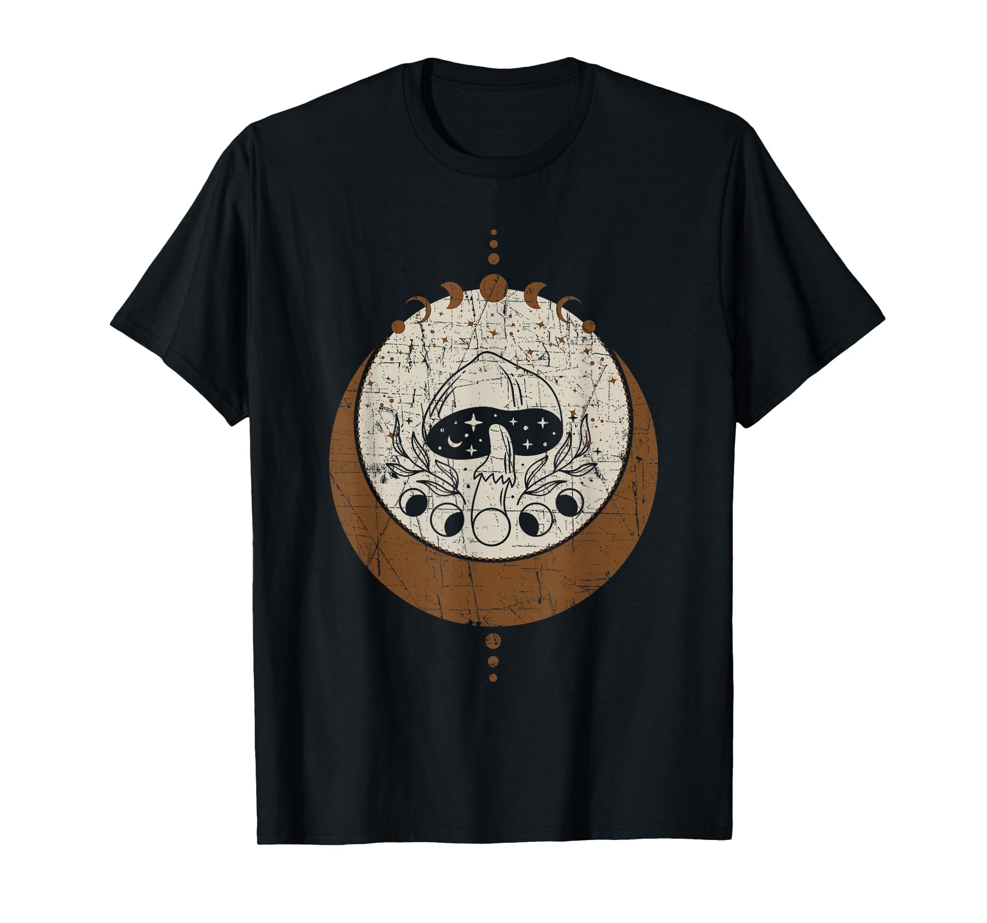 Distressed Mushroom Hippie Old T-Shirt - Unique Graphic for Adults - T-Shirt, Sweatshirt, Hoodie