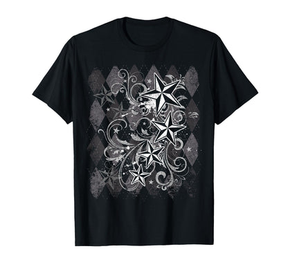 Grunge Y2K Emo 2000S Star Goth Alt T-Shirt - Minimalist Print for Adults - T-Shirt, Sweatshirt, Hoodie