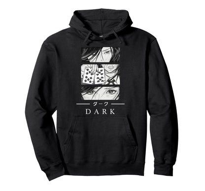 Anime Dark Japanese Art Aesthetic Hoodie - Custom Art Print Unisex - T-Shirt, Sweatshirt, Hoodie