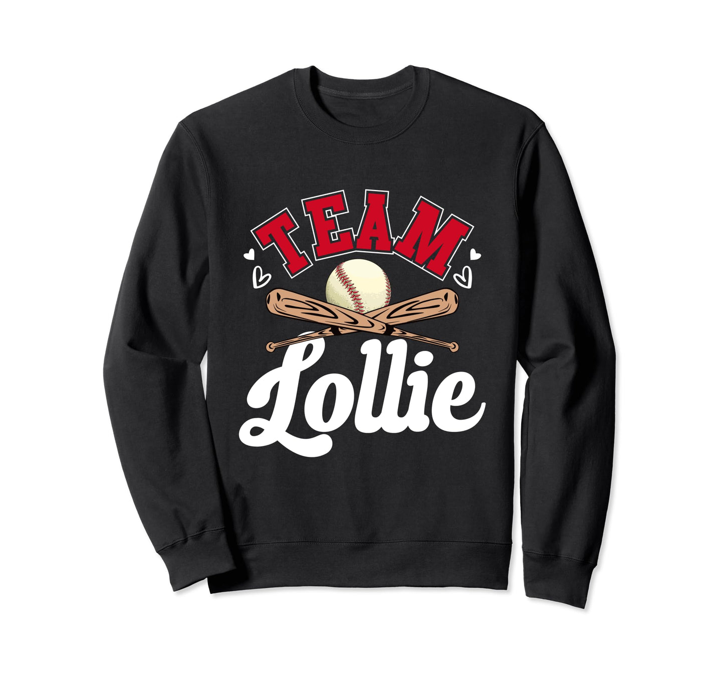 Team Lollie Mothers Day Baseball Sweatshirt - Aesthetic Graphic for Adults - T-Shirt, Sweatshirt, Hoodie
