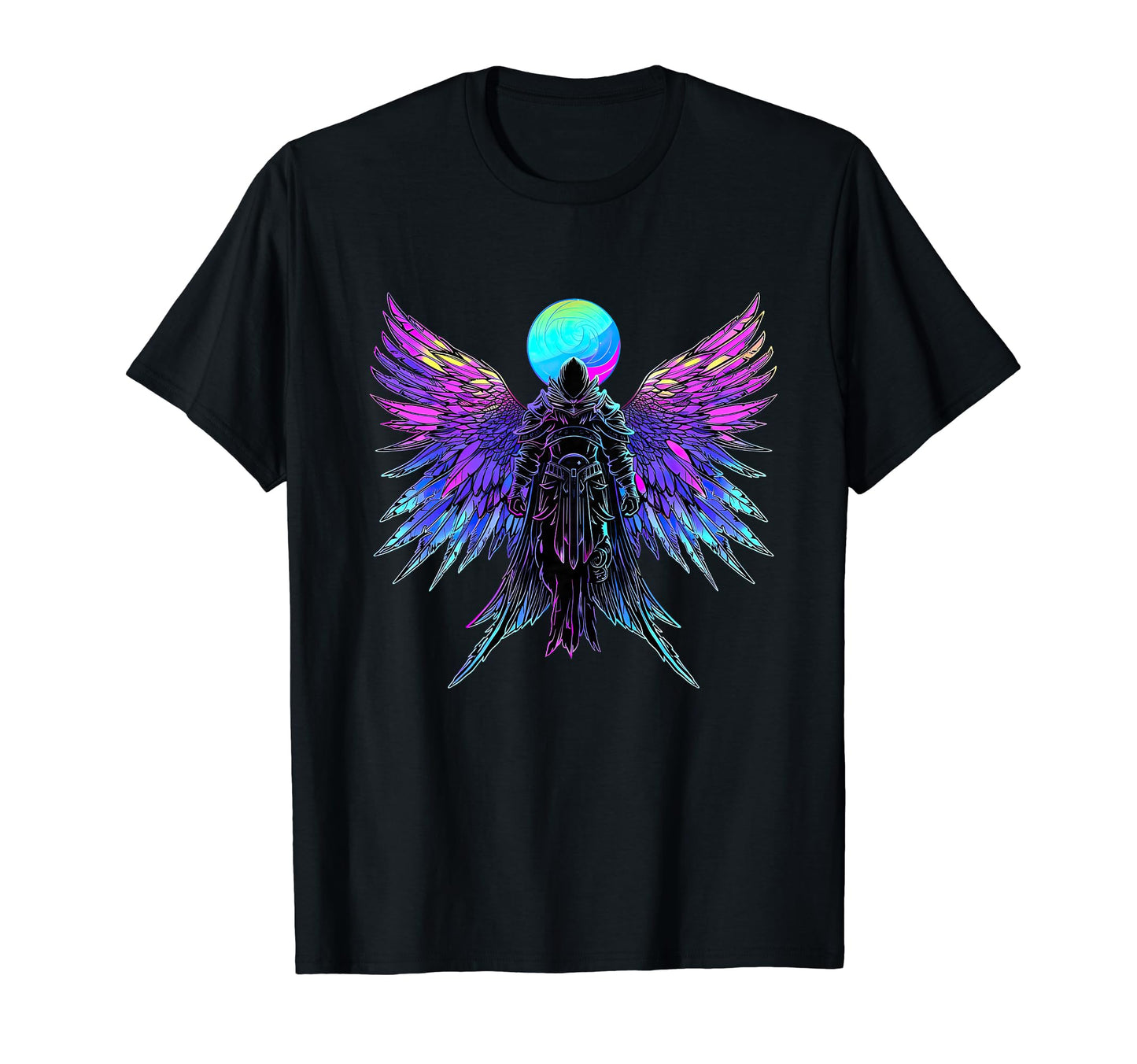 Archangel Michael Vaporwave Streetwear T-Shirt - Trendy Graphic for Adults - T-Shirt, Sweatshirt, Hoodie