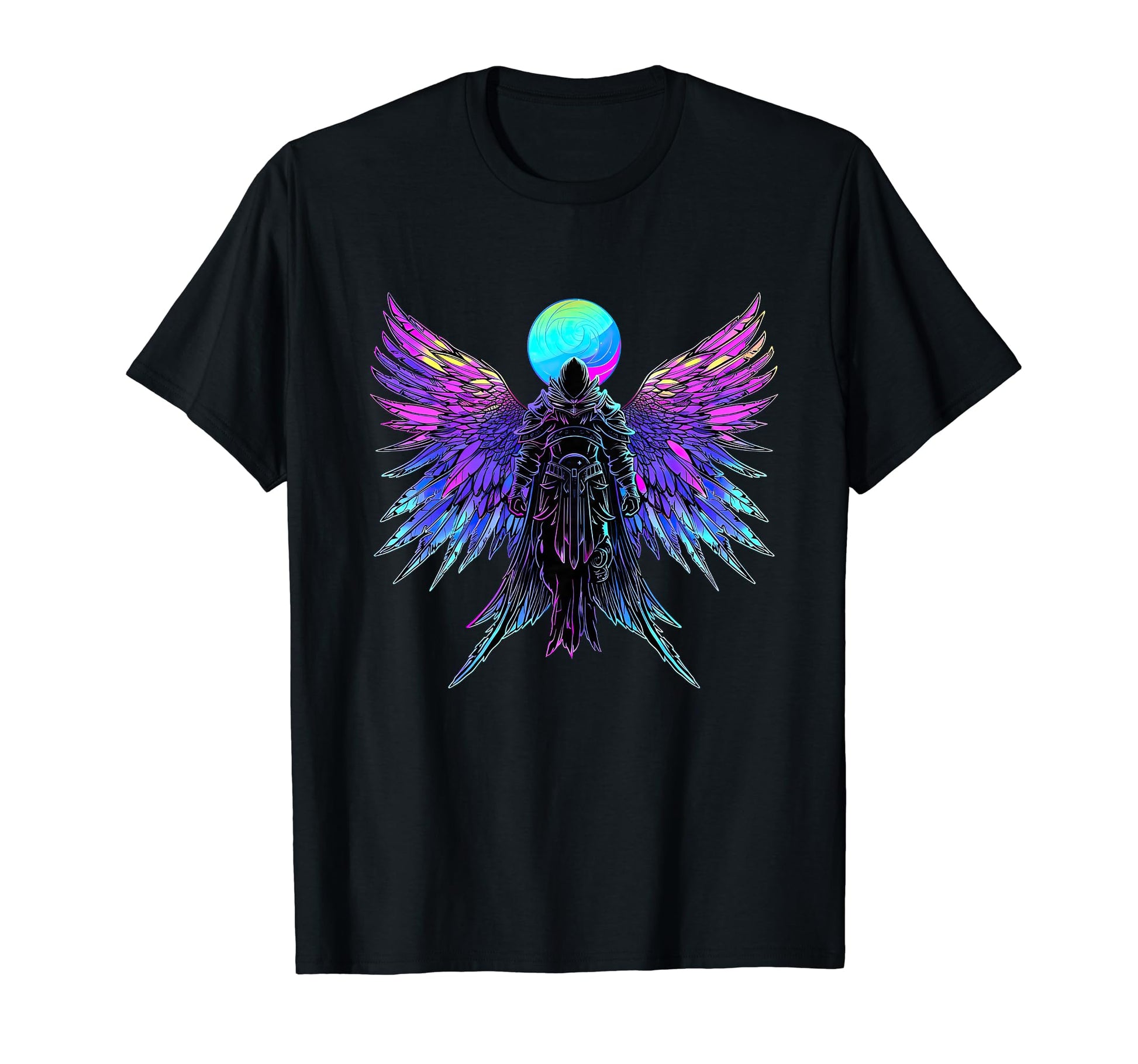 Archangel Michael Vaporwave Streetwear T-Shirt - Trendy Graphic for Adults - T-Shirt, Sweatshirt, Hoodie