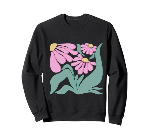 Floral Abstract Hippie Boho Flowers Sweatshirt - Unique Graphic Men Women - T-Shirt, Sweatshirt, Hoodie
